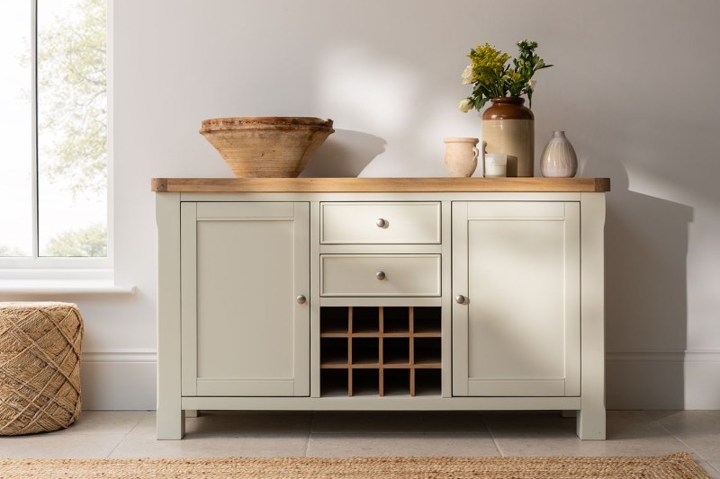 Burford Painted Oak Wide Sideboard Burford Painted Oak Wide Sideboard