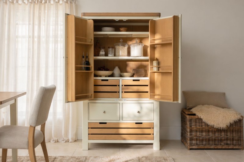 Burford Painted Oak Kitchen Larder Unit Burford Painted Oak Kitchen Larder Unit