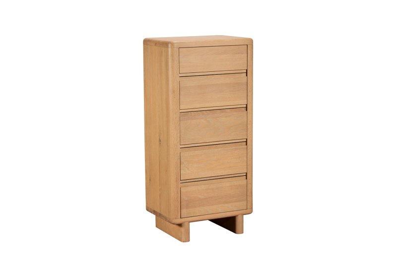 Flynn Natural Oak 5 Drawer Tall Chest ff Drawers Flynn Natural Oak 5 Drawer Tall Chest ff Drawers