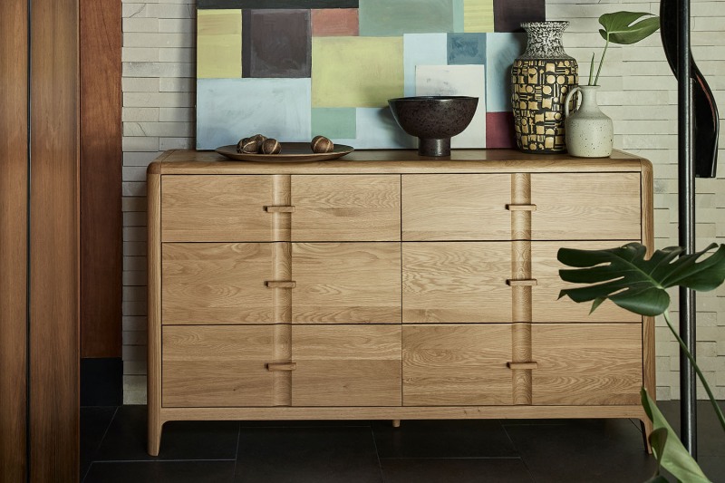 G Plan Maddison Oak 6 Drawer Wide Chest of Drawers G Plan Maddison Oak 6 Drawer Wide Chest of Drawers