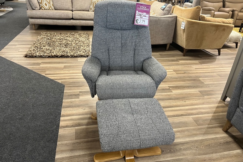 Ex-Display Redruth - Dublin Swivel Recliner Chair + Stool Ex-Display Redruth - Dublin Swivel Recliner Chair + Stool