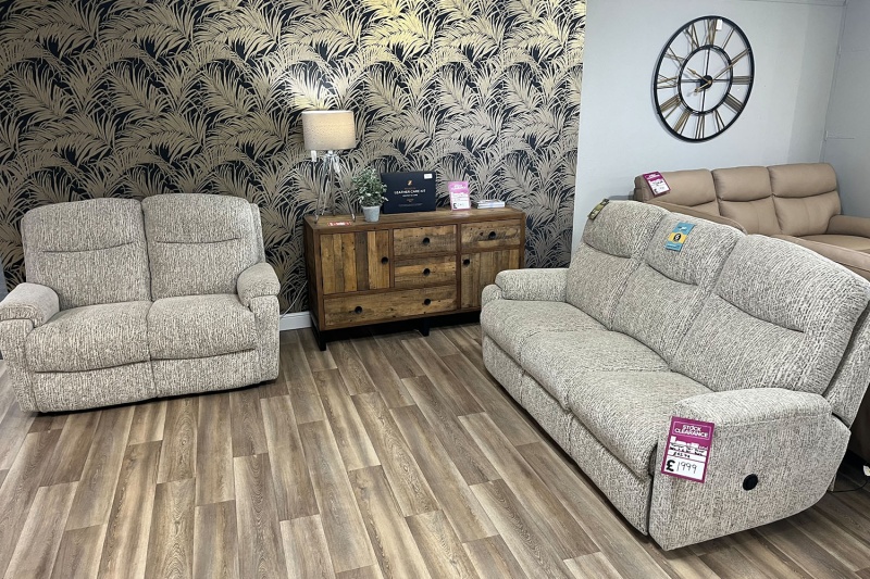 Ex-Display Redruth - Thornton 3 Seater Power Recliner Sofa & 2 Seater Sofa Ex-Display Redruth - Thornton 3 Seater Power Recliner Sofa & 2 Seater Sofa