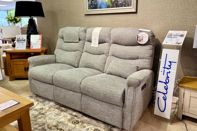 Ex-Display Liskeard - Celebrity Hollingwell Power Recliner Fabric 3 Seater Sofa Ex-Display Liskeard - Celebrity Hollingwell Power Recliner Fabric 3 Seater Sofa