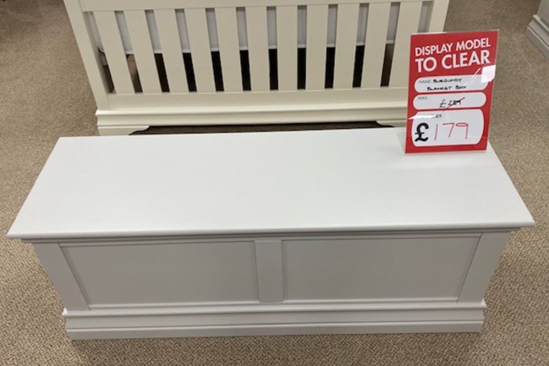 Ex-Display St Austell - Burgundy Painted Blanket Box Ex-Display St Austell - Burgundy Painted Blanket Box