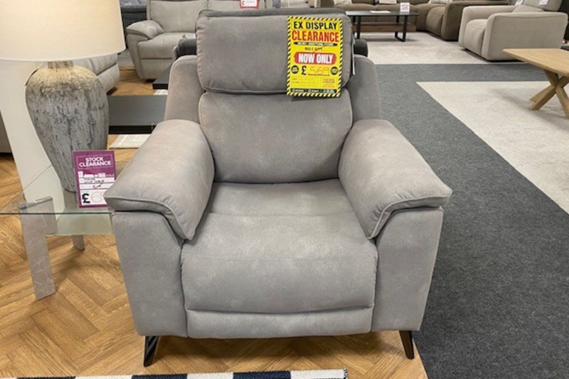 Ex-Display St Austell - Dixon Power Recliner Chair with Power Headrest Ex-Display St Austell - Dixon Power Recliner Chair with Power Headrest
