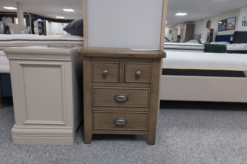 Ex-Display Newquay - Smoked Oak Extra Large Bedside Ex-Display Newquay - Smoked Oak Extra Large Bedside