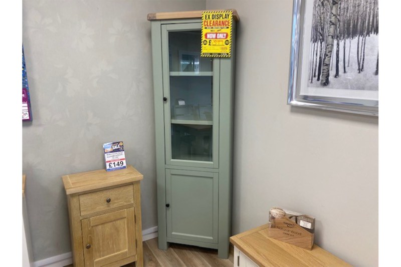 Ex-Display St Austell - Salcombe Corner Display Cabinet Ex-Display St Austell - Salcombe Corner Display Cabinet