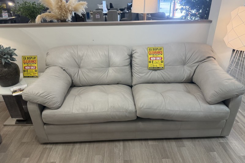 Ex-Display Truro - Alexandra & James Bailey 3 Seater Leather Sofa Ex-Display Truro - Alexandra & James Bailey 3 Seater Leather Sofa