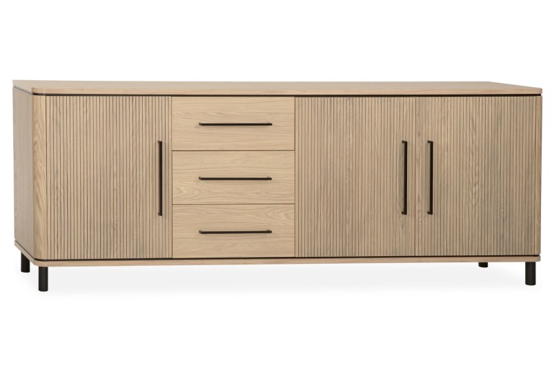 Medway Blond Oak Lamulux 240cm Wide Sideboard Medway Blond Oak Lamulux 240cm Wide Sideboard