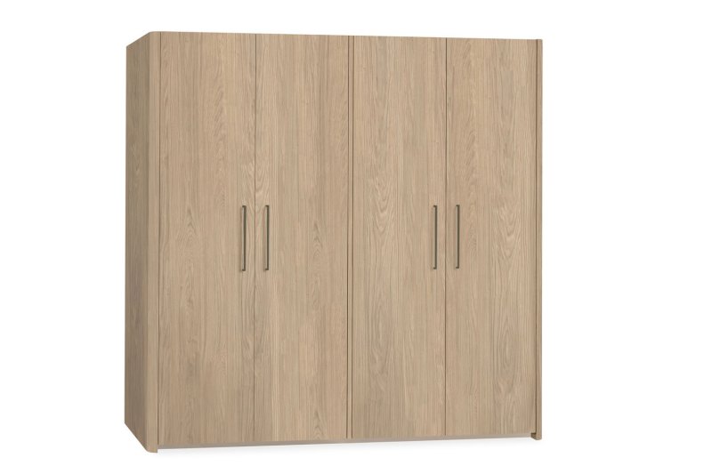 Midnight Lamulux Wood-Effect 4 Door Wardrobe Midnight Lamulux Wood-Effect 4 Door Wardrobe