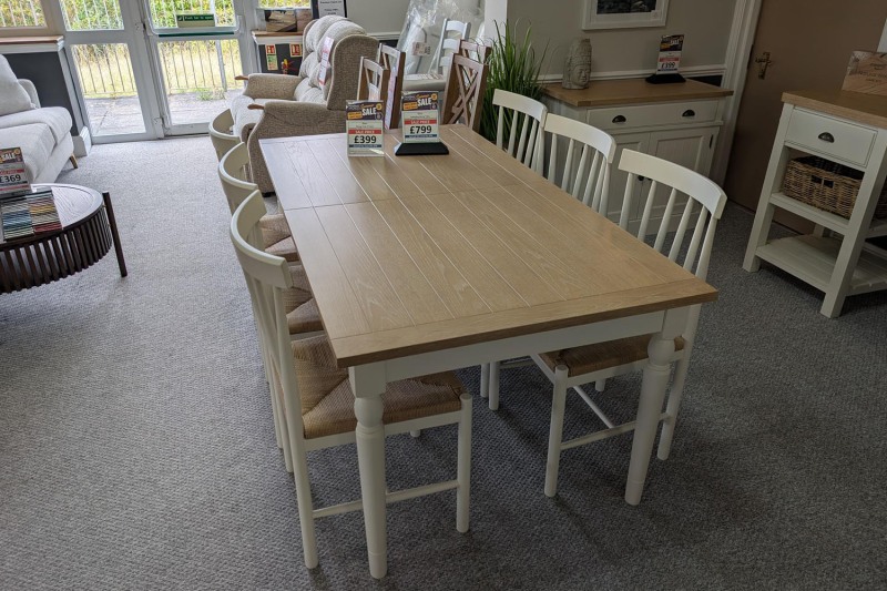 Ex-Display Newquay - Gallery Direct Eton Ext Dining Table with 6 Chairs Ex-Display Newquay - Gallery Direct Eton Ext Dining Table with 6 Chairs