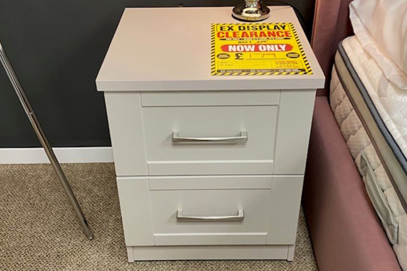 Ex-Display St Austell - Bella 2 Drawer XL Bedside Ex-Display St Austell - Bella 2 Drawer XL Bedside