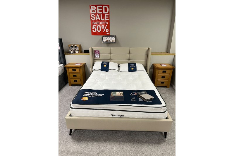 Ex-Display Redruth - Silentnight Lilith 5ft King Size Bed Frame & Botanic Mattress Ex-Display Redruth - Silentnight Lilith 5ft King Size Bed Frame & Botanic Mattress