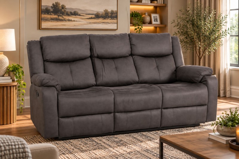 Rome Fabric Recliner 3 Seater Sofa Rome Fabric Recliner 3 Seater Sofa
