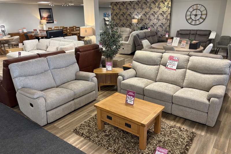 Ex-Display Redruth - Monet Fabric 3 Seater Sofa & 2 Seater Sofa Ex-Display Redruth - Monet Fabric 3 Seater Sofa & 2 Seater Sofa