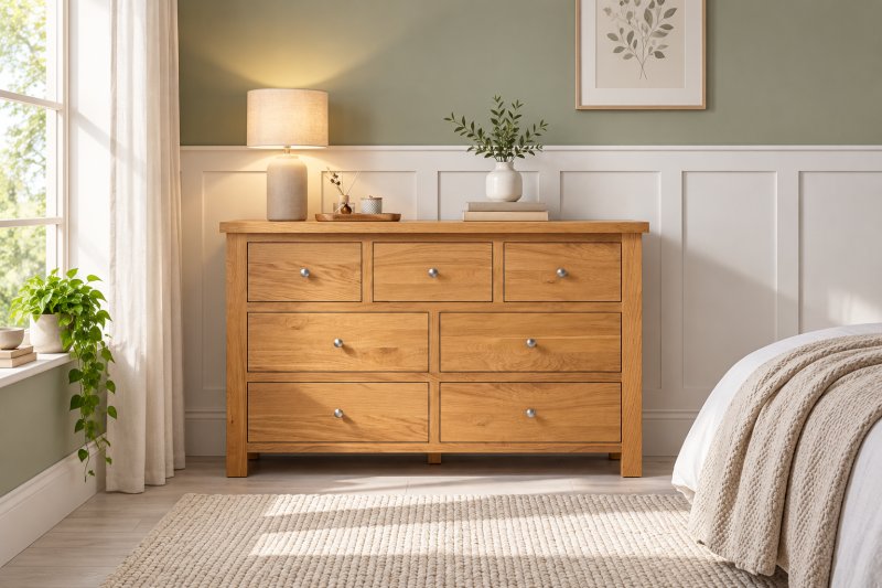 orset Oak 3 Over 4 Combination Chest of Drawers orset Oak 3 Over 4 Combination Chest of Drawers