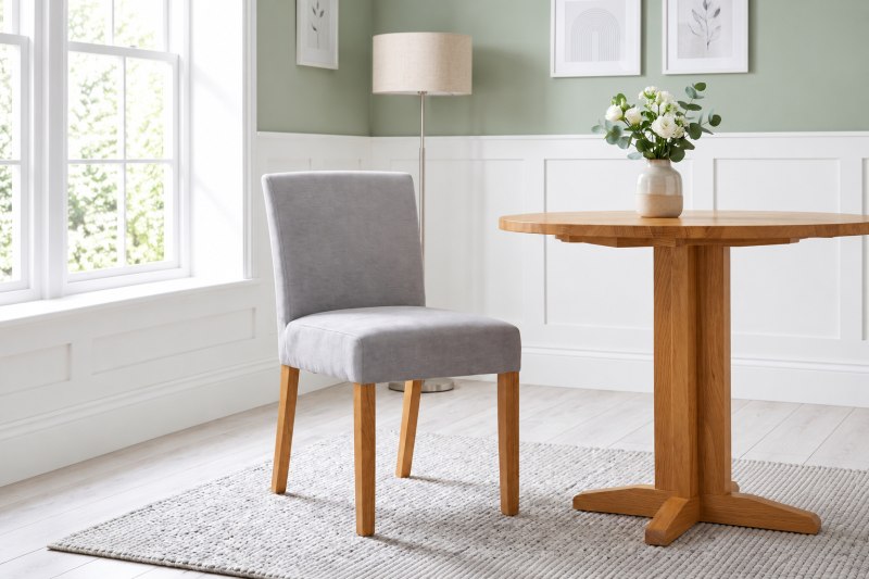 Bristol Fabric Low-backed Chair in Stone Bristol Fabric Low-backed Chair in Stone