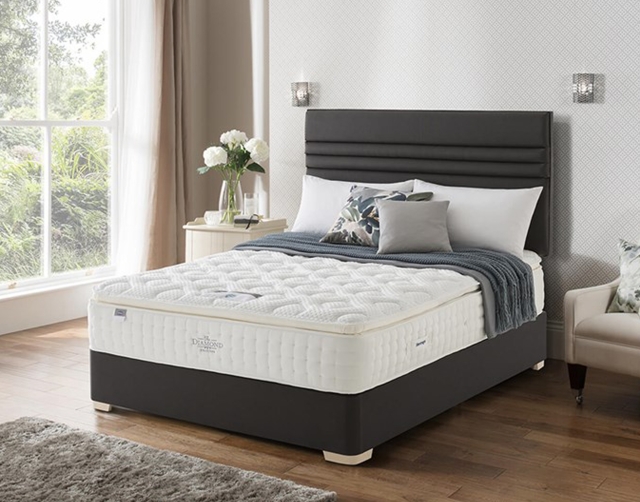 Roma tufted wingback shop headboard