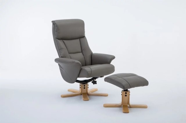Marseille Swivel Recliner Chair Stool Furniture World