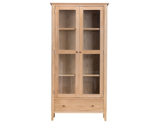 Kettle Interiors Oxford Oak Display Cabinet