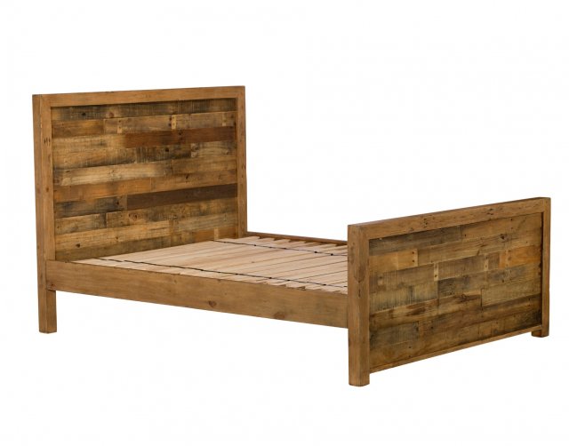 Baker Furniture Grant Reclaimed Bedframe with High Footboard