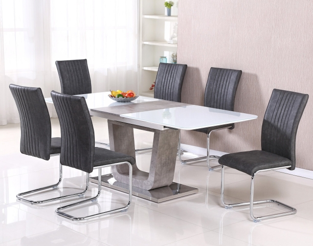 Casablanca Extending Dining Table Set, Dining Table And Chair Set For 6