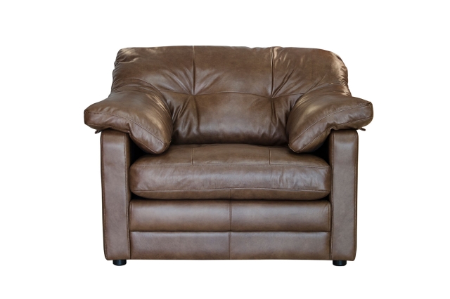 Leather outlet lounge armchair
