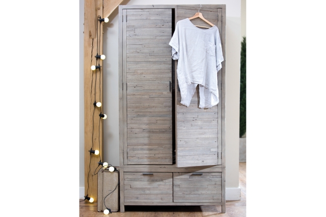 Yosemite Reclaimed Wood Double Wardrobe