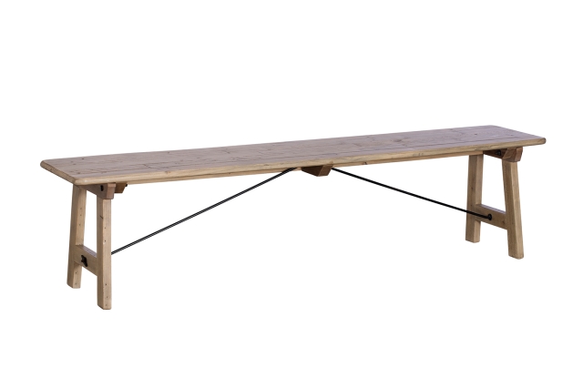 Baker Furniture Malta Reclaimed Wood 186cm Dining Bench