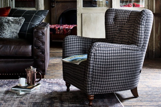 Leather and fabric chair online
