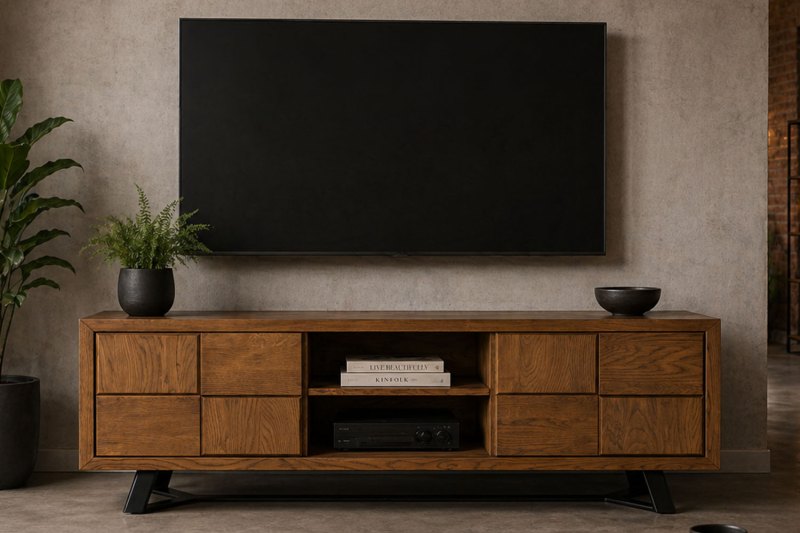 Soho Solid Oak Camden TV Unit Soho Solid Oak Camden TV Unit