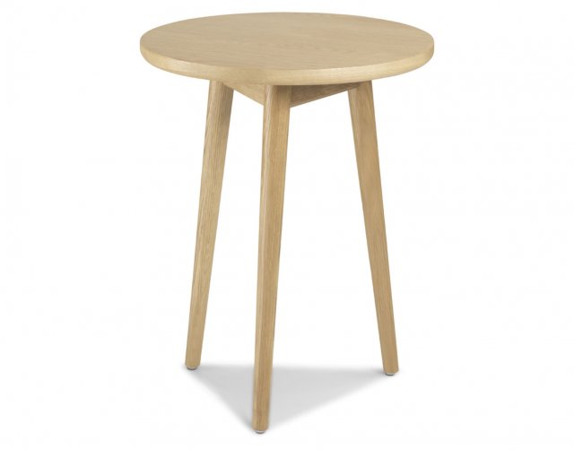Henley Solid Oak Circular Lamp Table