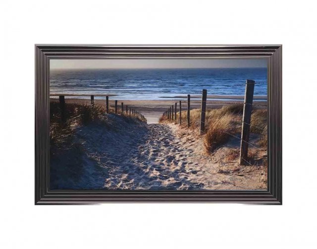 Path to Beach Print With Metallic Frame Path to Beach Print With Metallic Frame