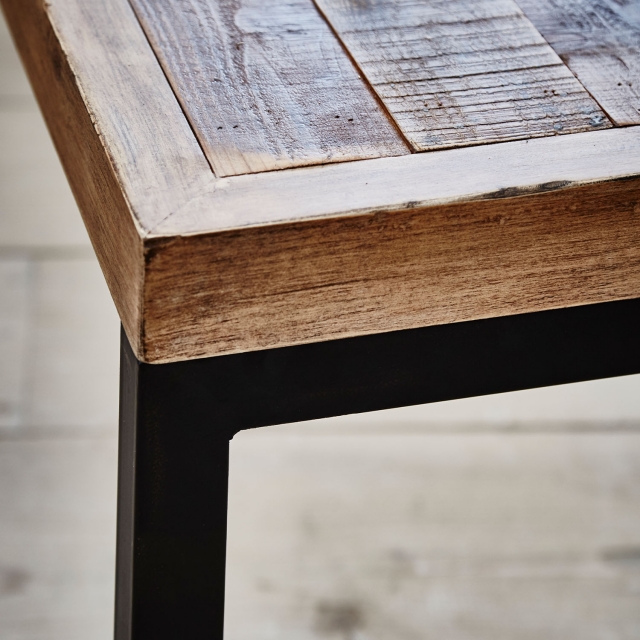 Grant Reclaimed Wood Extending Dining Table Set Brooklyn