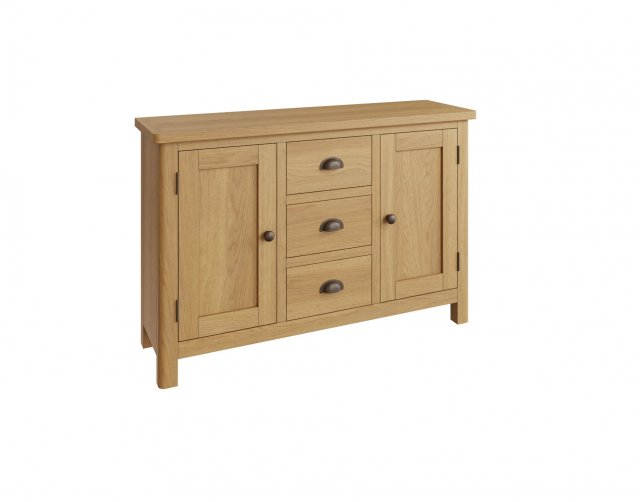 Oak City Milan Oak Large Sideboard