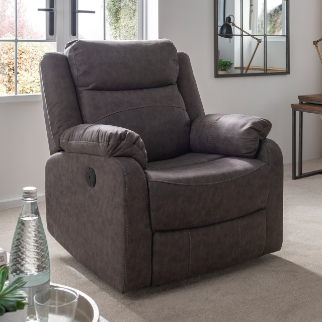 Ellena Grey Recliner Chair