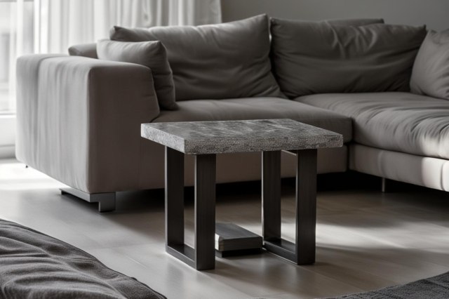 Forge Stone Effect Lamp Table Forge Stone Effect Lamp Table