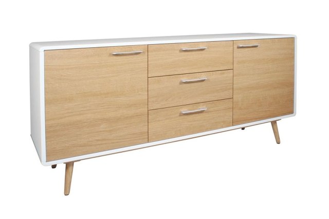 Princeton High Gloss White Large Sideboard Princeton High Gloss White Large Sideboard
