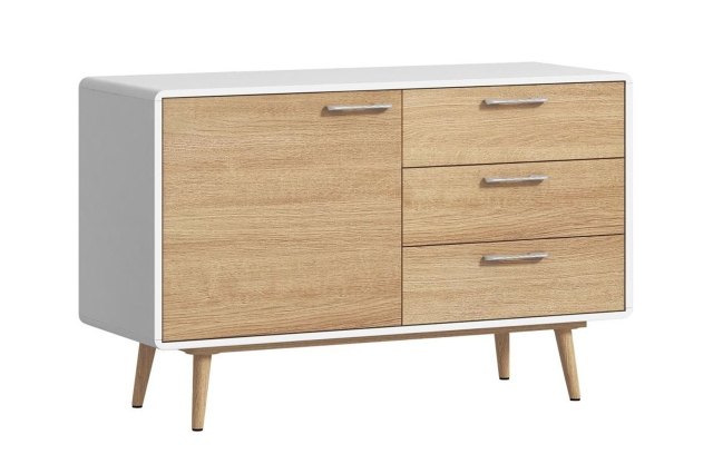 Princeton High Gloss White Small Sideboard Princeton High Gloss White Small Sideboard