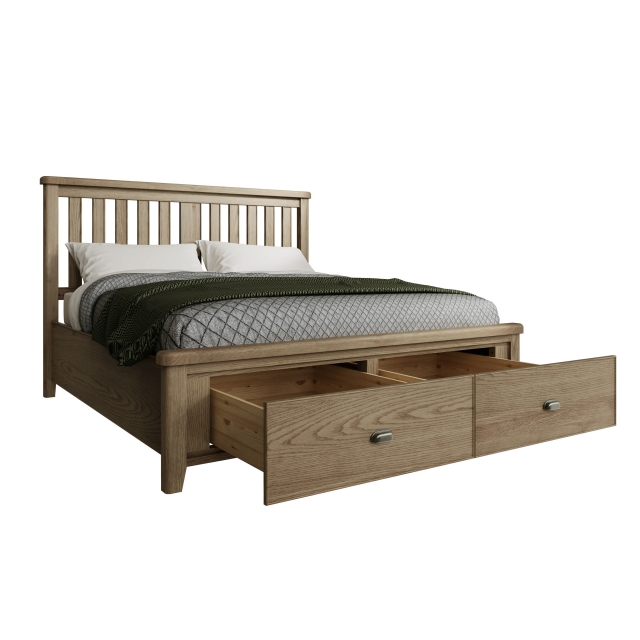 King bed frame and headboard with storage deals