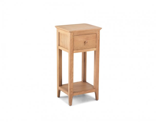 Heritage Oak City - Worsley 1 Drawer Telephone Console Table