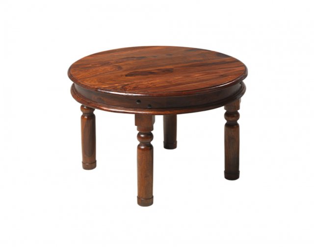 Heritage Oak City - Maharajah Indian Rosewood Round Coffee Table - 70cm