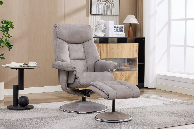 GFA Biarritz Swivel Recliner Chair and Stool GFA Biarritz Swivel Recliner Chair and Stool