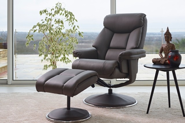 GFA Biarritz Swivel Recliner Chair and Stool GFA Biarritz Swivel Recliner Chair and Stool