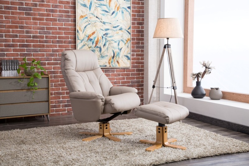 Dubai Swivel Recliner Chair and Stool Dubai Swivel Recliner Chair and Stool
