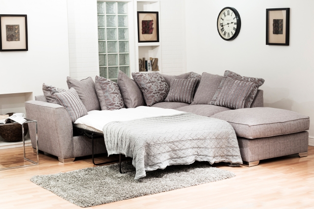 L shaped shop corner sofa bed