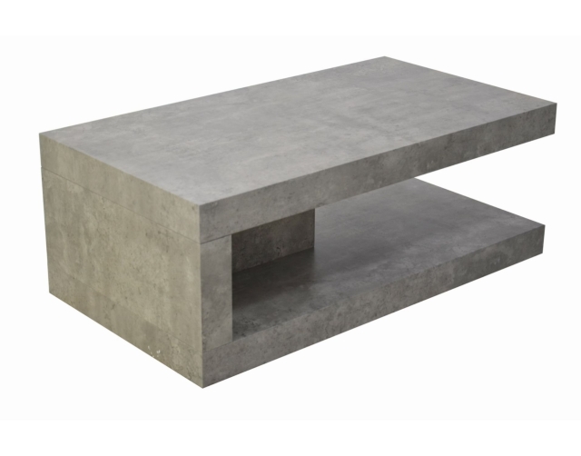 Generosity preview artillery Lyra Coffee Table in Concrete Finish - Furniture World