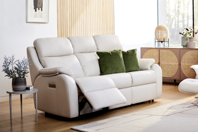 G Plan Upholstery G Plan Kingsbury Leather 3 Seater Sofa