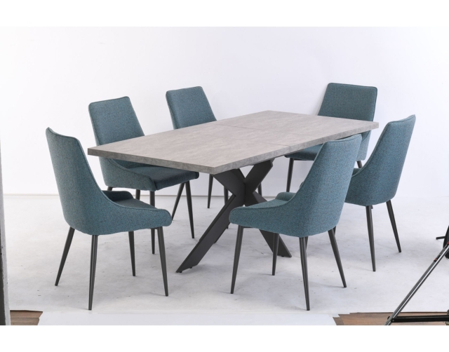 Raven Extending Dining Table, Marble Dining Table And 6 Chairs Dfs