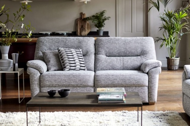 G Plan Seattle Fabric 2.5 Seater Sofa With Wood Feet G Plan Seattle Fabric 2.5 Seater Sofa With Wood Feet